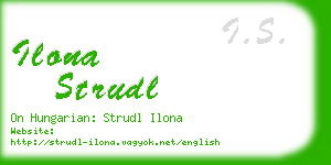 ilona strudl business card